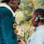 couple listening to the radio